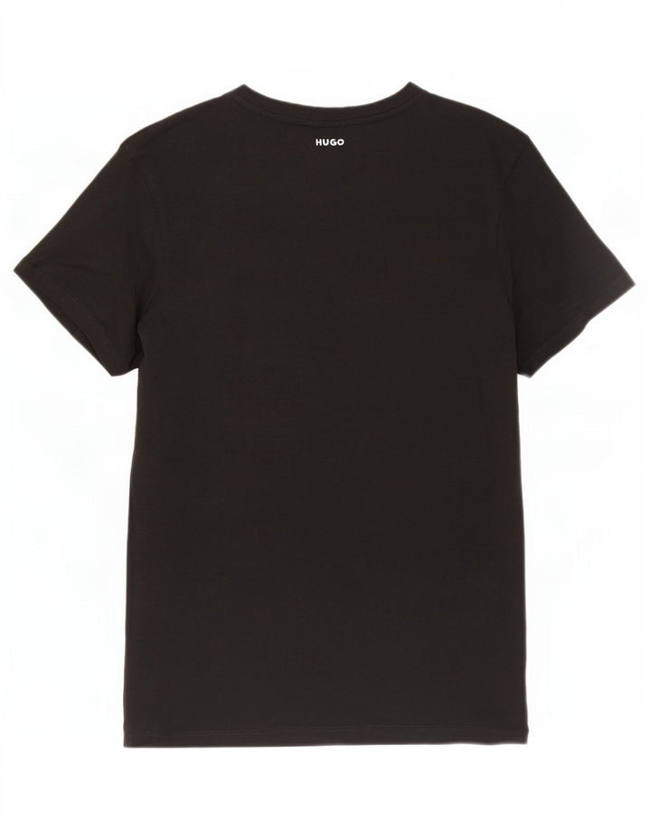 Hugo Boss Mens T-Shirt Top Small Black Cotton