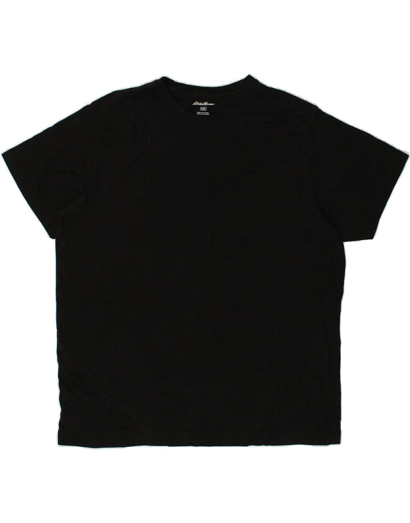 EDDIE BAUER Mens T-Shirt Top 2XL Black Cotton | Vintage Eddie Bauer | Thrift | Second-Hand Eddie Bauer | Used Clothing | Messina Hembry 