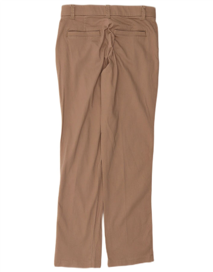 LEE Womens Regular Fit Mid Rise Chino Trousers US 6 Medium W28 L30 Beige