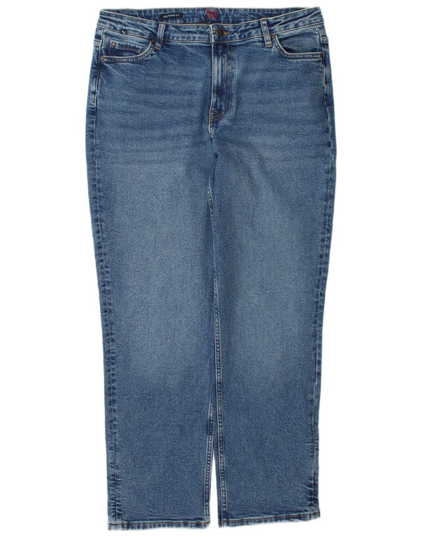 Crew Clothing Womens Straight Jeans UK 12 Medium W34 L28 Blue Cotton