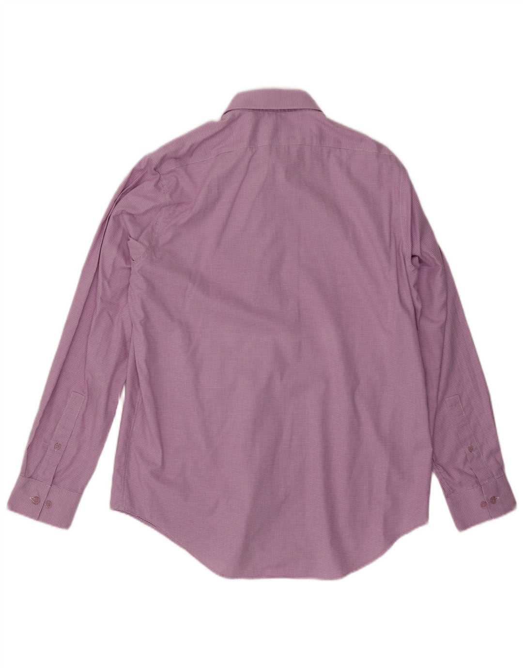 CALVIN KLEIN Mens Slim Fit Shirt Size 16 1/2 Large Purple Houndstooth