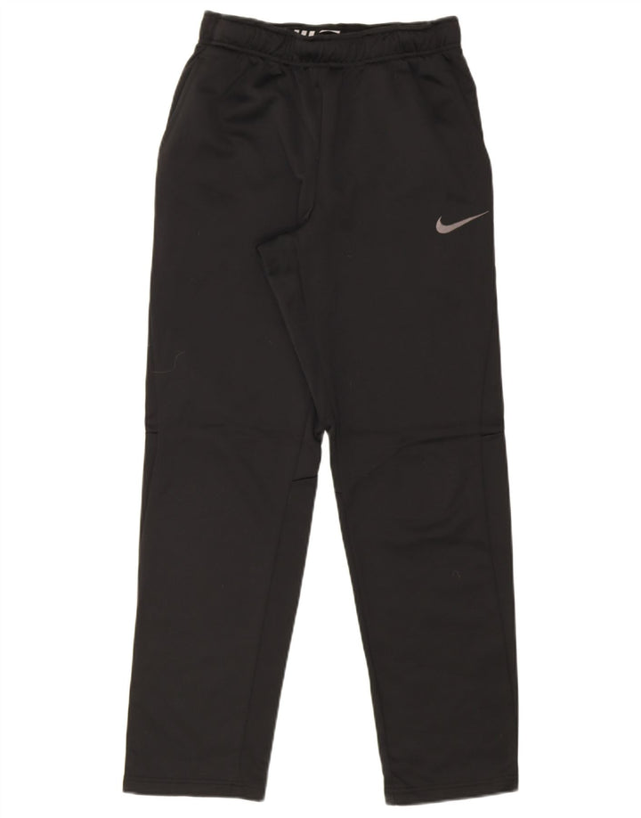 Nike Mens Dri Fit Tracksuit Trousers Small  Black Polyester
