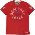 Superdry Mens Graphic T-Shirt Top Medium Red Cotton