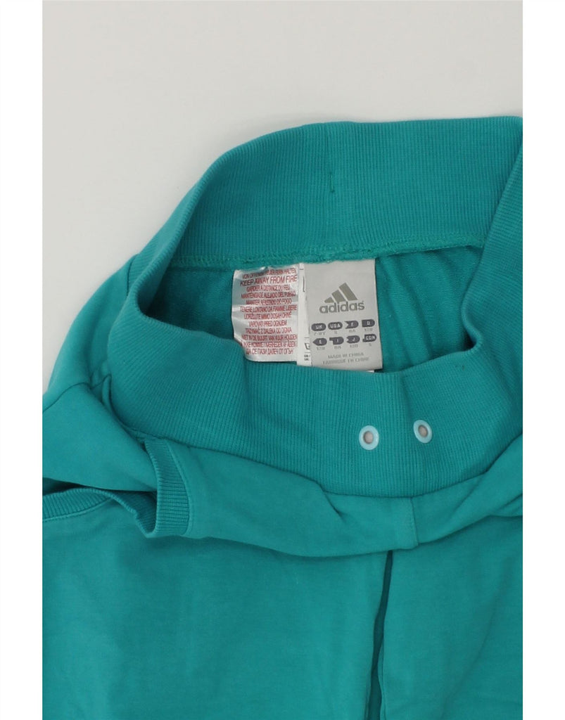 ADIDAS Girls Tracksuit Trousers Joggers 7-8 Years Turquoise Cotton | Vintage Adidas | Thrift | Second-Hand Adidas | Used Clothing | Messina Hembry 