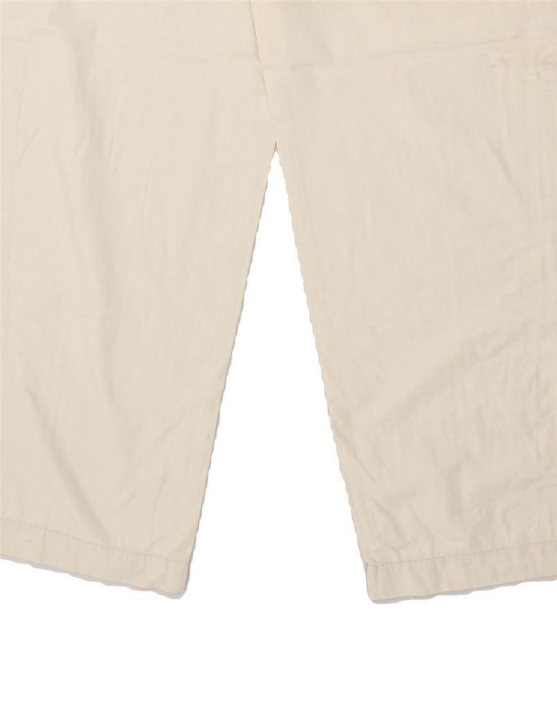 KAPPA Womens Tapered Casual Trousers W30 L33 Off White Cotton Vintage Kappa and Second-Hand Kappa from Messina Hembry 