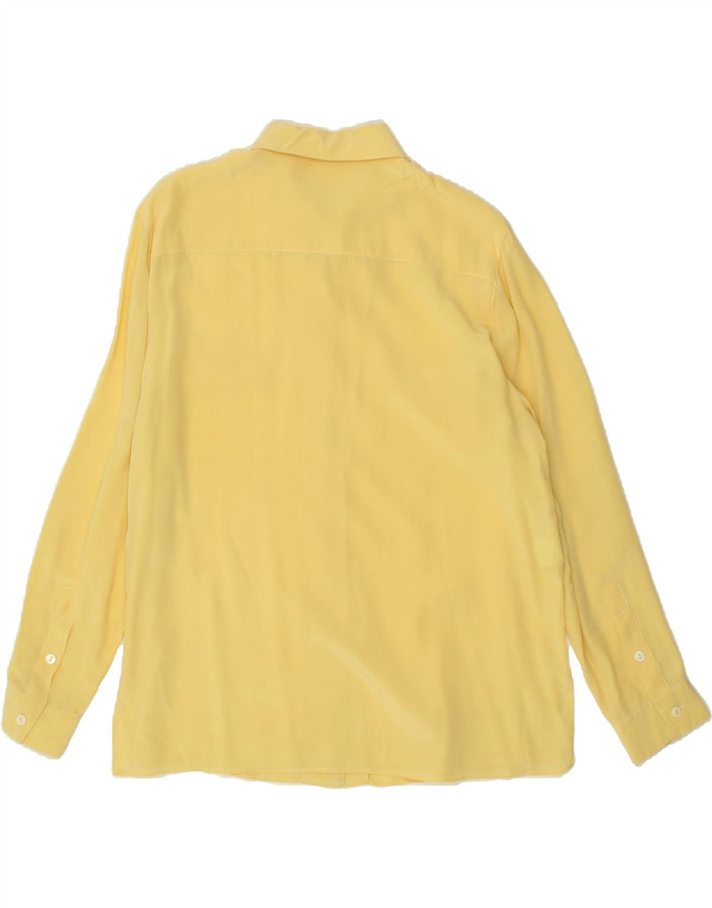 VINTAGE Womens Shirt UK 14 Medium Yellow | Vintage Vintage | Thrift | Second-Hand Vintage | Used Clothing | Messina Hembry 