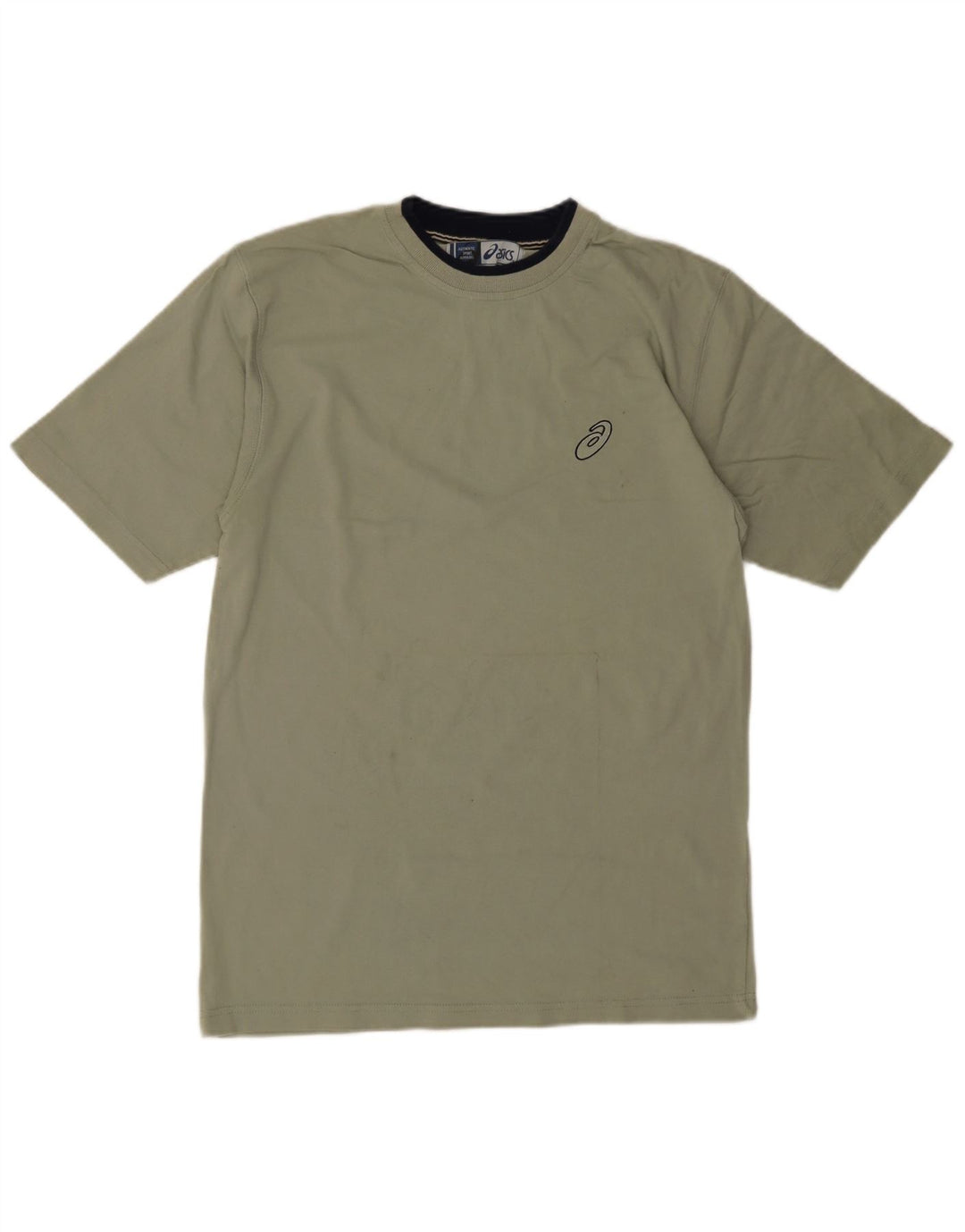 Asics Mens T-Shirt Top Large Green Cotton