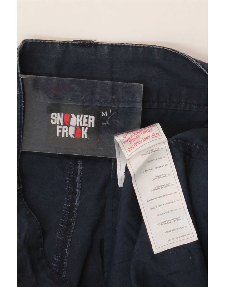 Sneaker Freak Mens Cargo Shorts Medium W32 Navy Blue Cotton