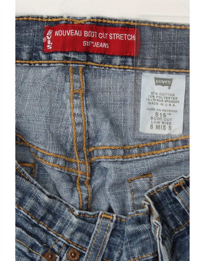 LEVI'S Womens 515 Low Waist Bootcut Jeans US 6 Medium W30 L28 Blue Cotton Vintage Levi's and Second-Hand Levi's from Messina Hembry 