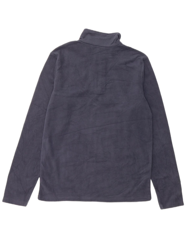 Mountain Warehouse Mens Zip Neck Fleece Jumper XS Navy Blue Polyester