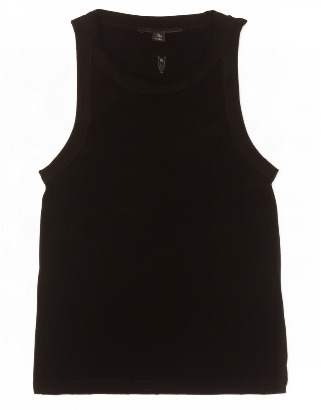 All Saints Womens Vest Top UK 10 Small Black Lyocell