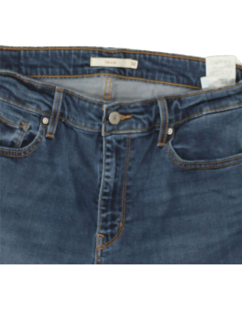LEVI'S Womens 712 Slim Denim Shorts W32 Large  Blue Cotton | Vintage Levi's | Thrift | Second-Hand Levi's | Used Clothing | Messina Hembry 