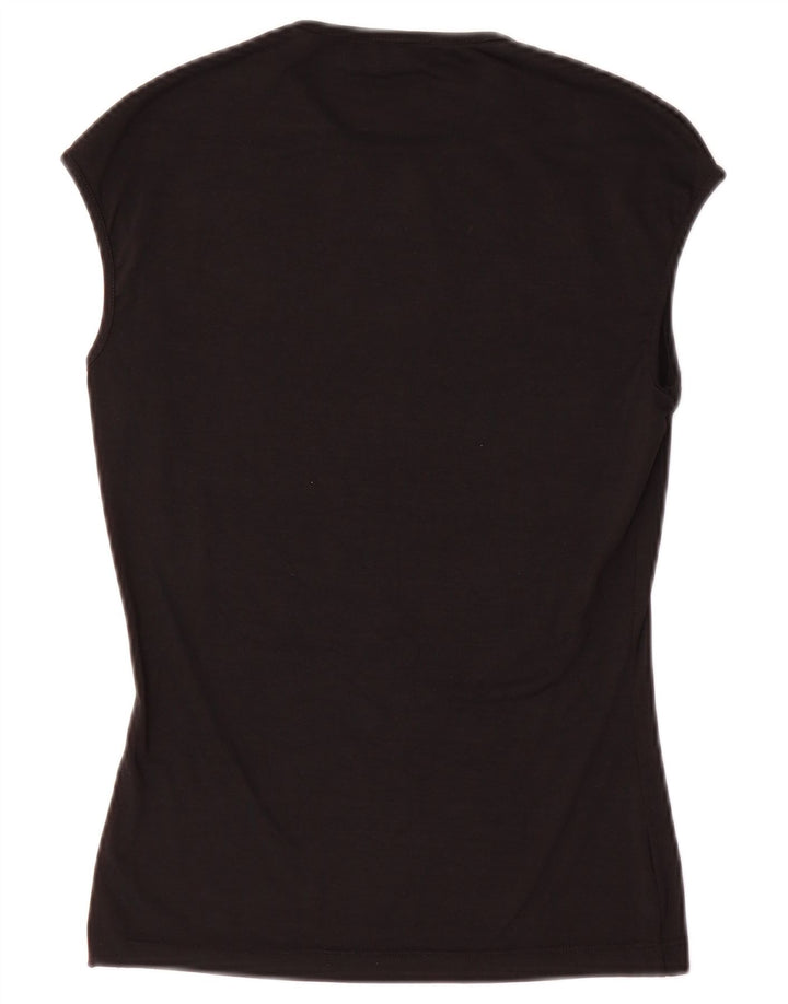Max & Co. Womens Vest Top UK 8 Small Black