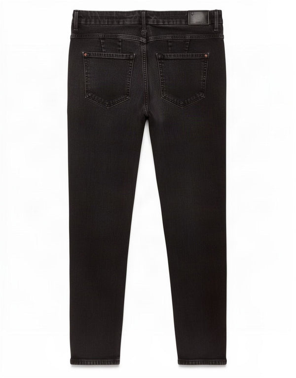Marks & Spencer Womens The Magic Straight Jeans UK 16 Large W34 L26 Black
