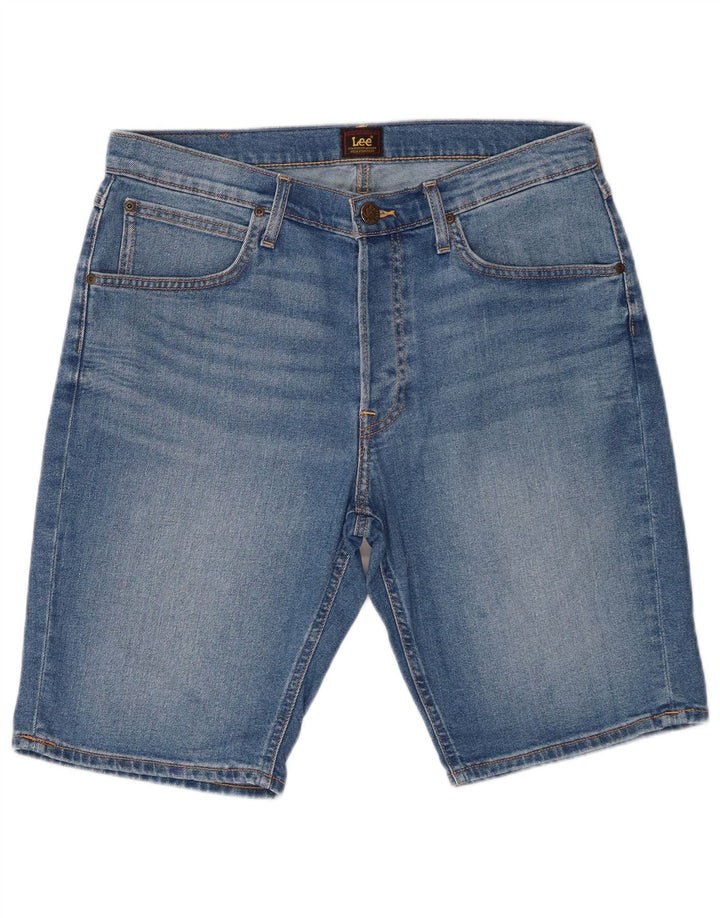 Lee Mens Denim Shorts W33 Medium Blue Cotton
