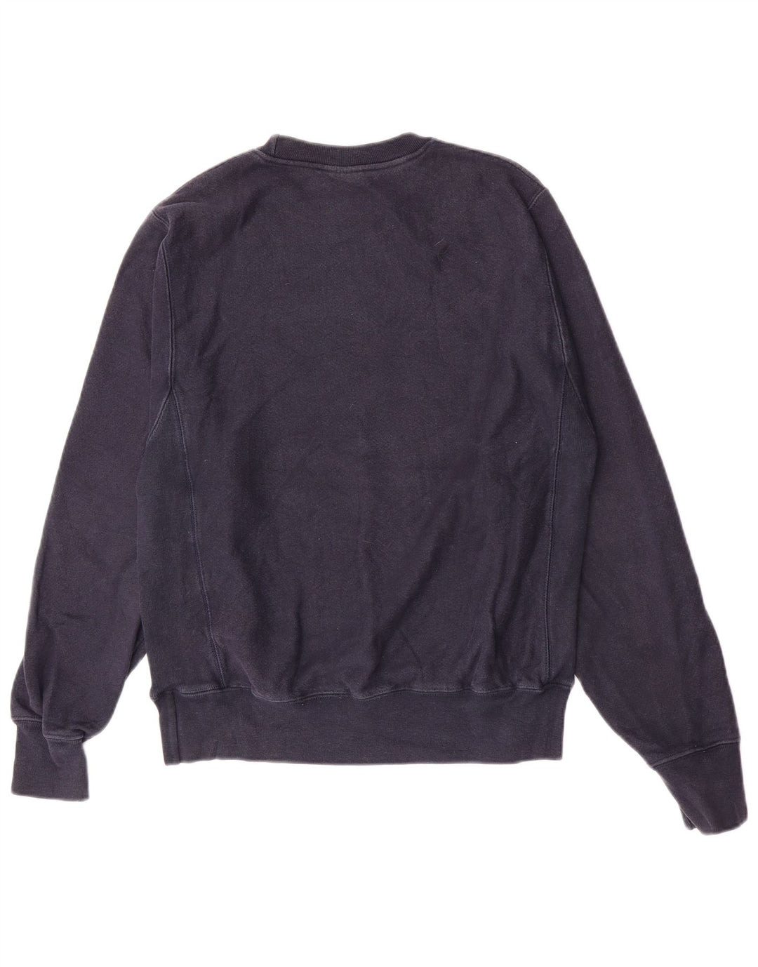 Champion Mens Reverse Weave Graphic Sweatshirt Jumper Small Navy Blue