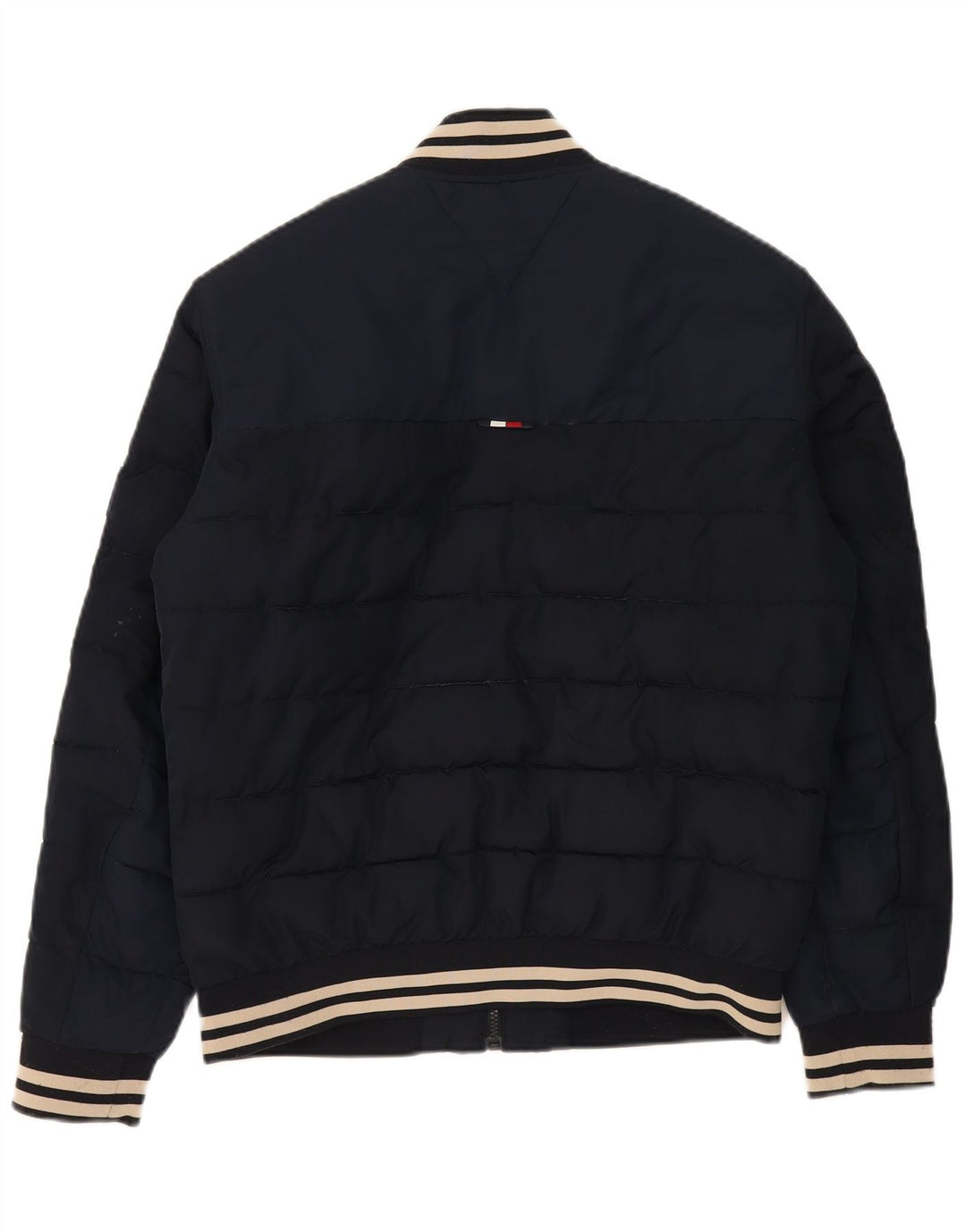 Tommy Hilfiger Mens Padded Jacket UK 38 Medium Navy Blue Polyester