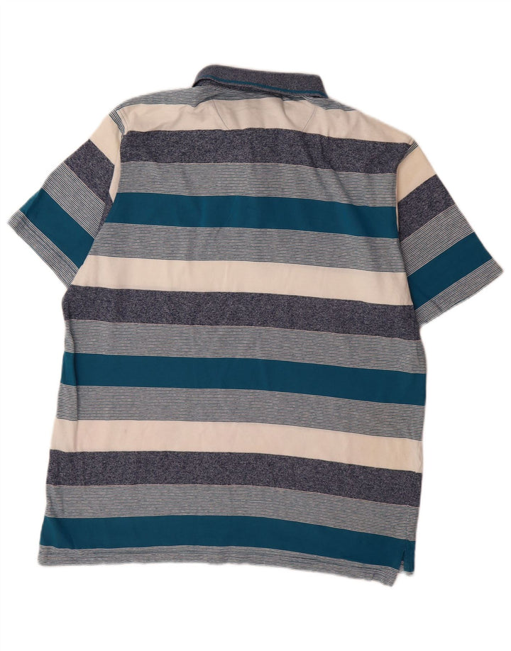 Pierre Cardin Mens Regular Fit Polo Shirt Large Multicoloured Striped