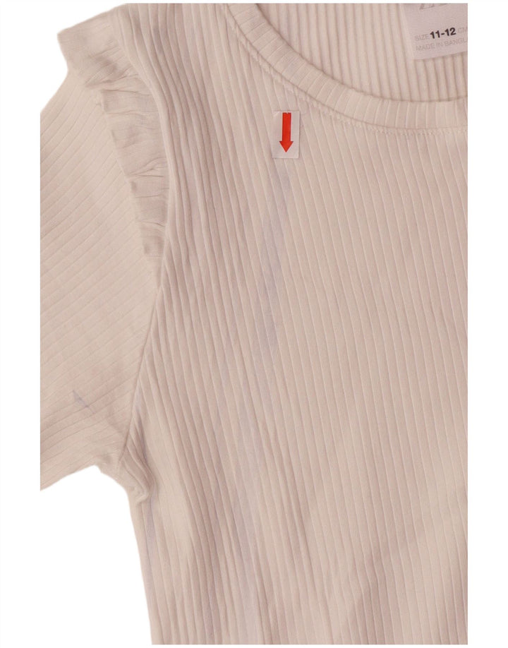 Zara Girls T-Shirt Top 11-12 Years White