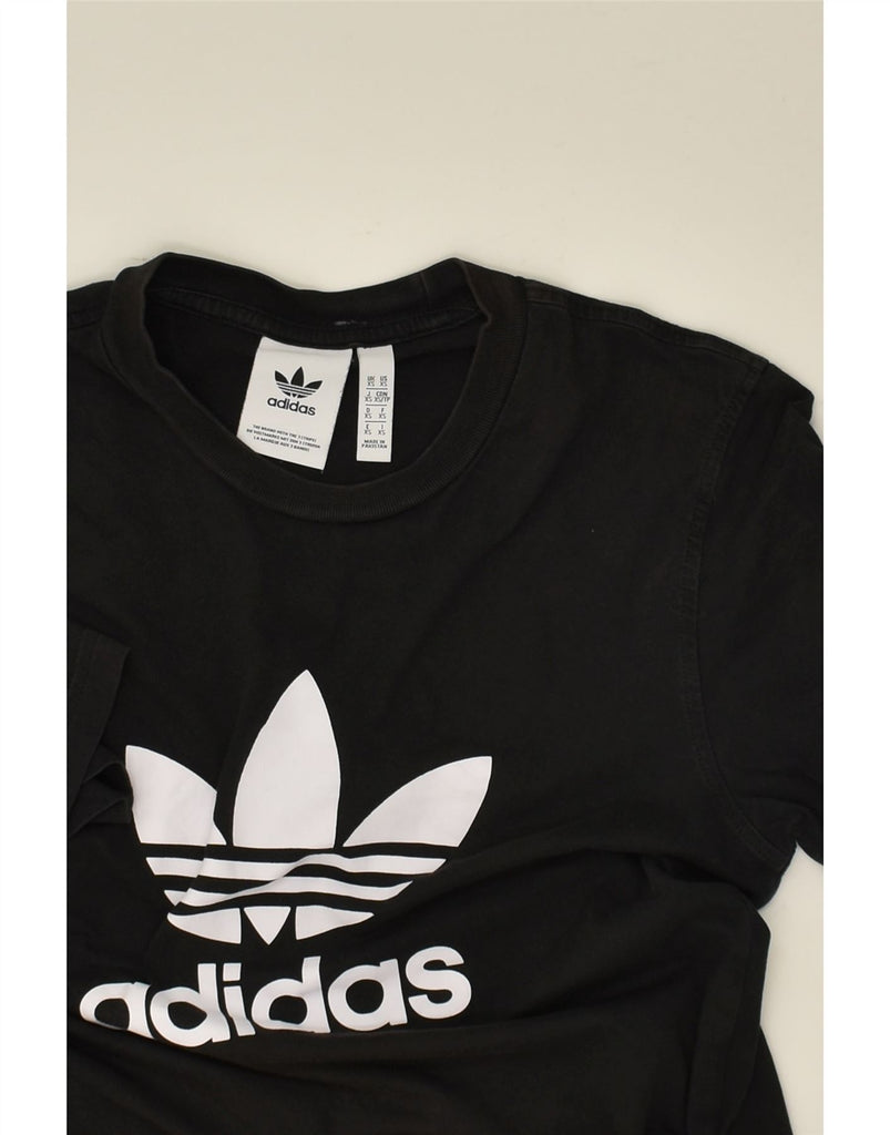 ADIDAS Mens Graphic T-Shirt Top XS Black Cotton | Vintage Adidas | Thrift | Second-Hand Adidas | Used Clothing | Messina Hembry 