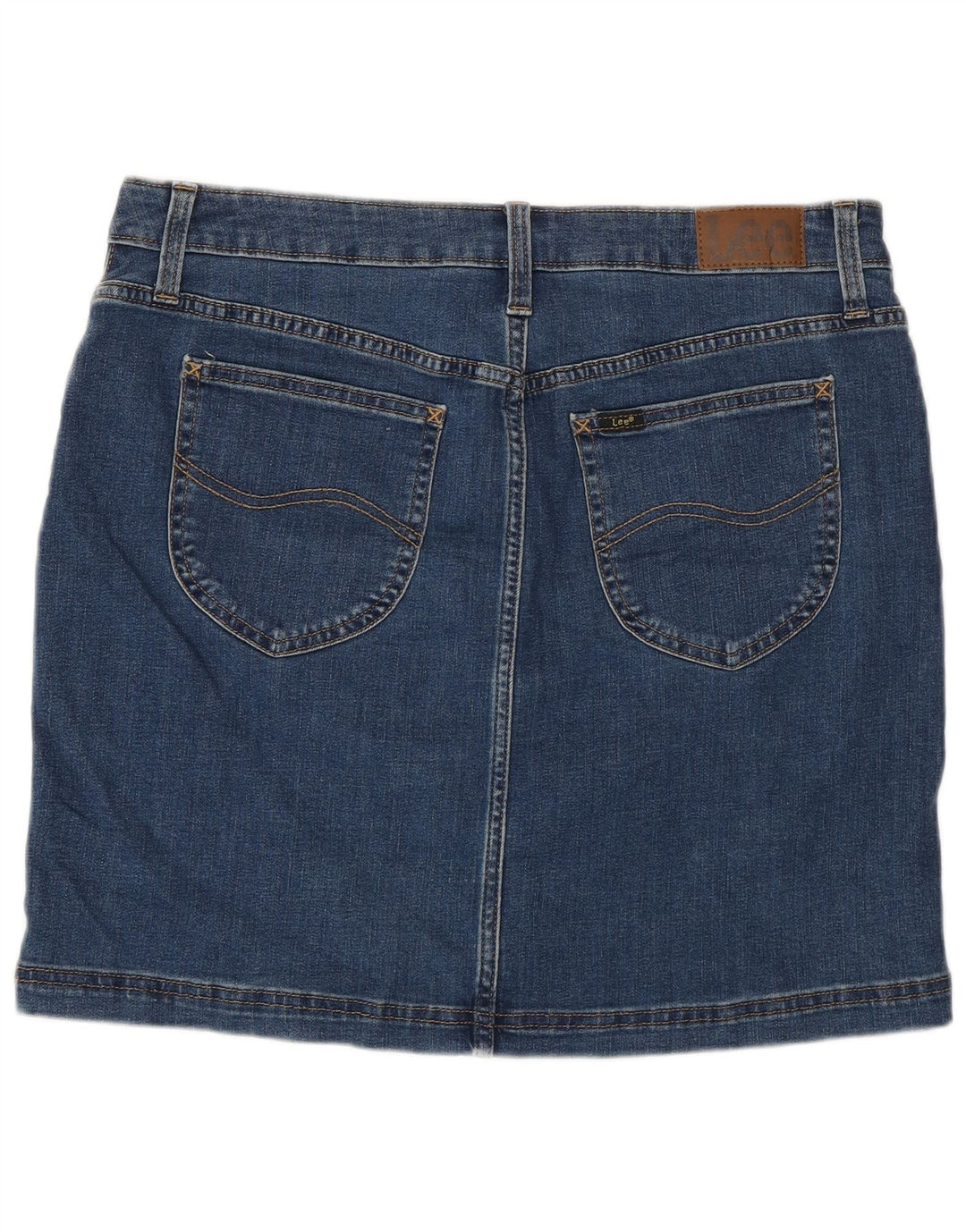 Lee Womens Skort Denim Skirt US 12 Large W32 Blue
