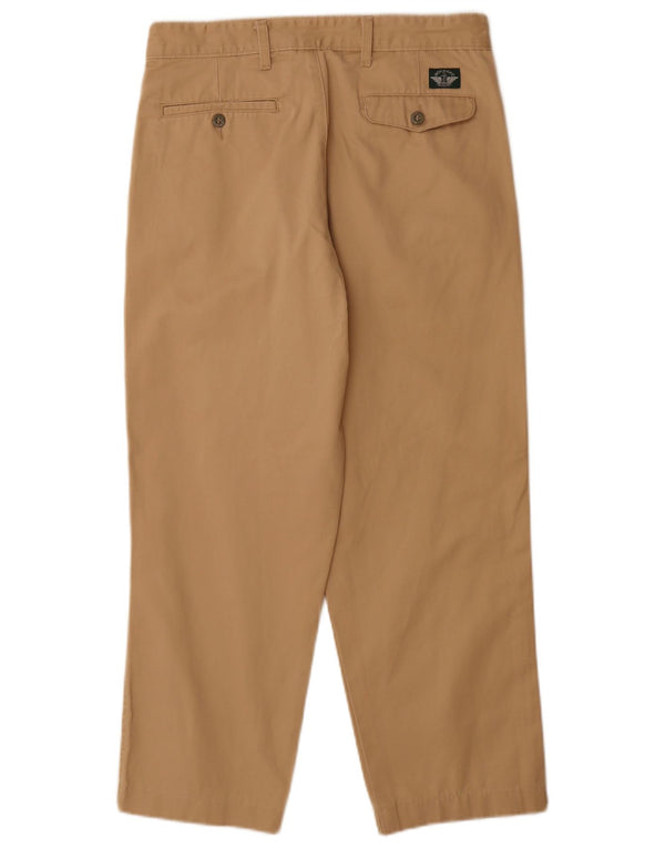Dockers Mens Pegged Chino Trousers W32 L28 Beige Cotton