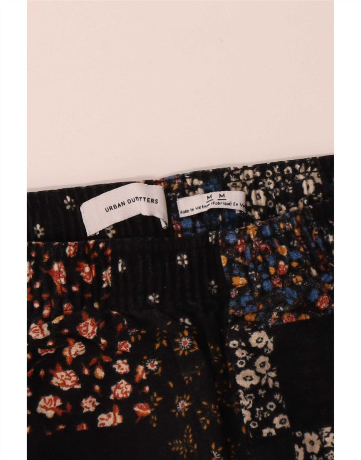 Urban Outfitters Womens Casual Trousers Medium W30 L28 Black Patchwork