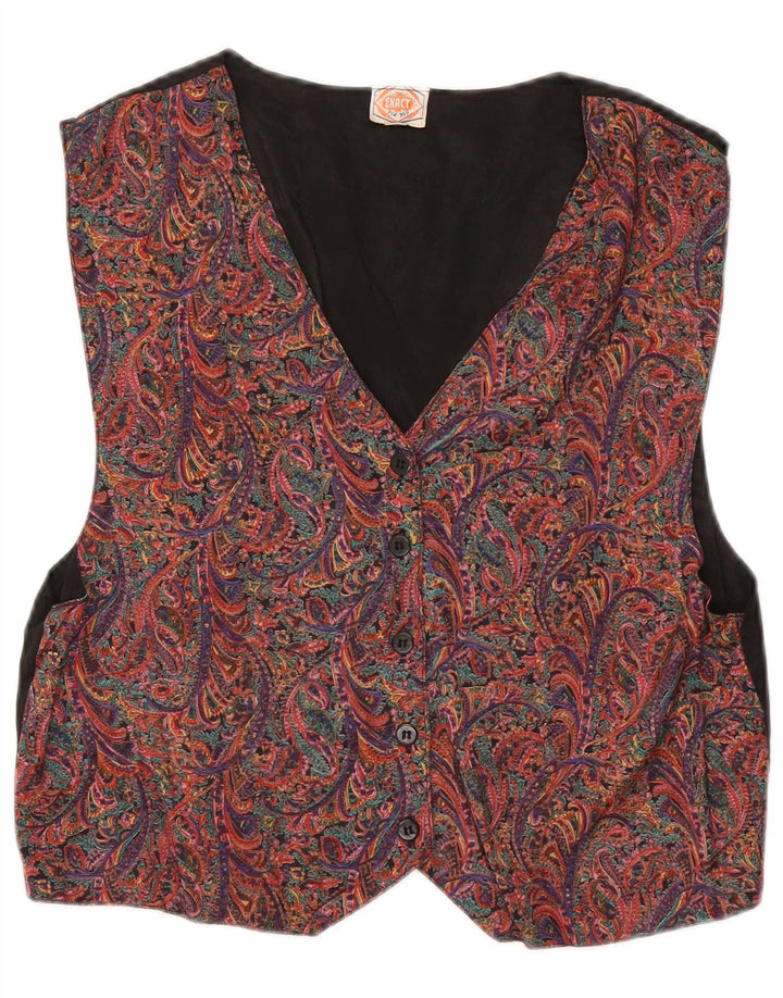 Vintage Womens Waistcoat IT 44/46 Medium Multicoloured Paisley
