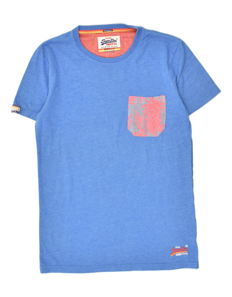 SUPERDRY Mens T-Shirt Top Small Blue Cotton | Vintage Superdry | Thrift | Second-Hand Superdry | Used Clothing | Messina Hembry 