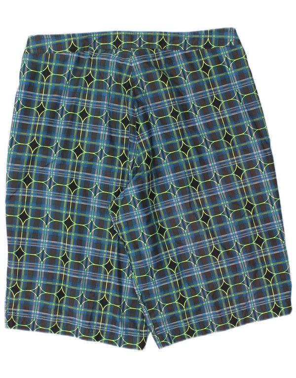 Nike Mens Swimming Shorts Medium Blue Check Polyester