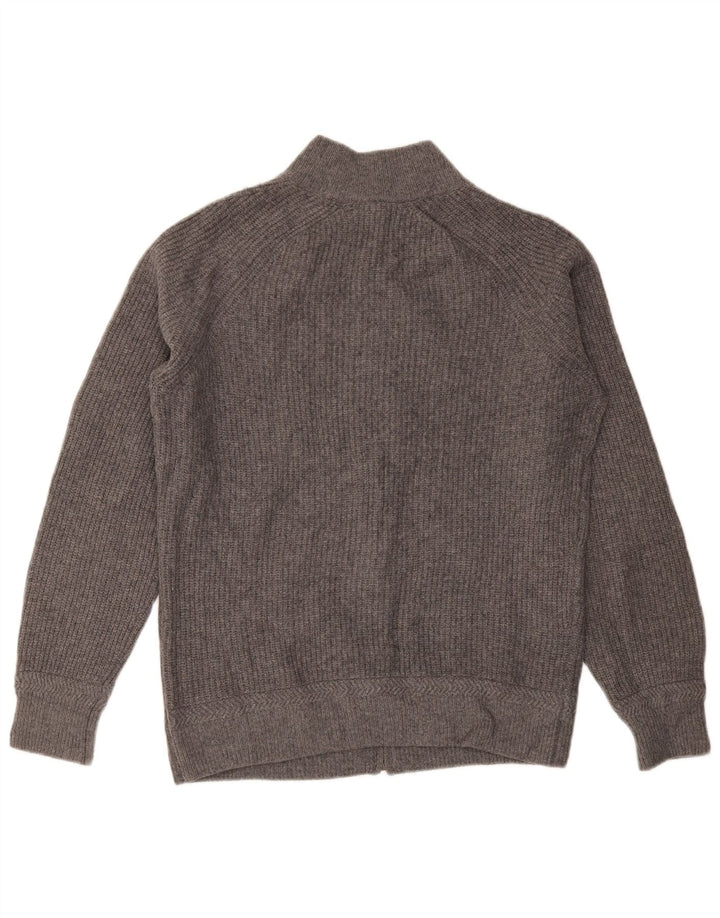 MASSIMO DUTTI Mens Cardigan Sweater Large Grey Wool