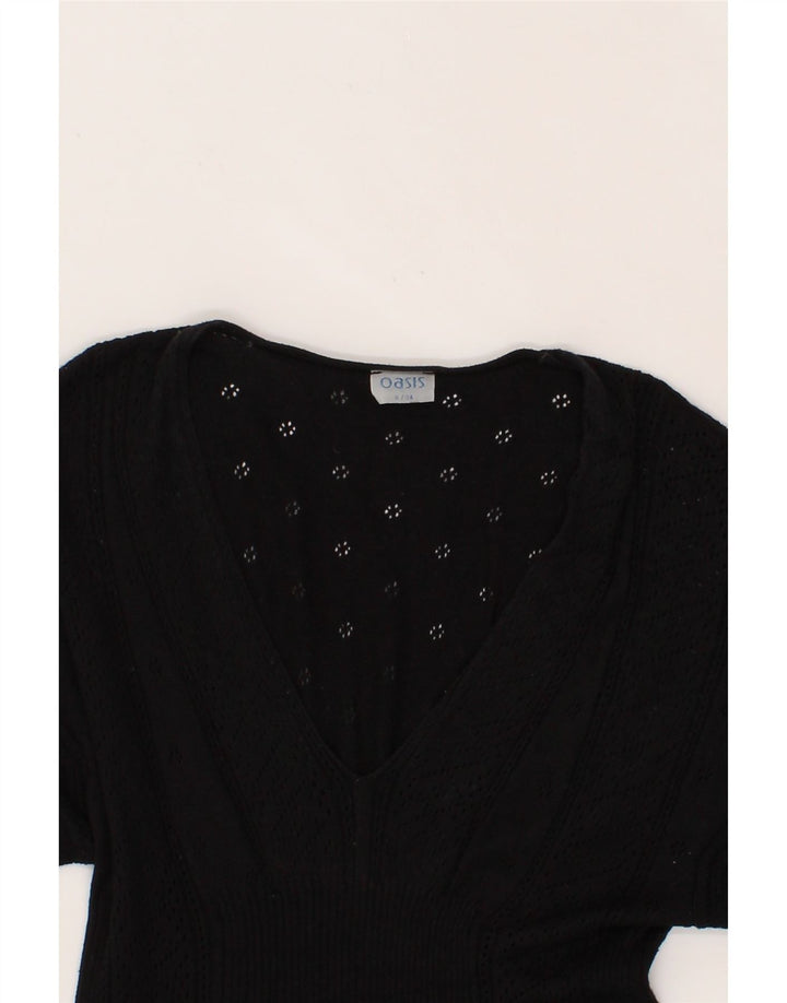 OASIS Womens Basic Dress UK 8 Small Black Vintage Oasis and Second-Hand Oasis from Messina Hembry 