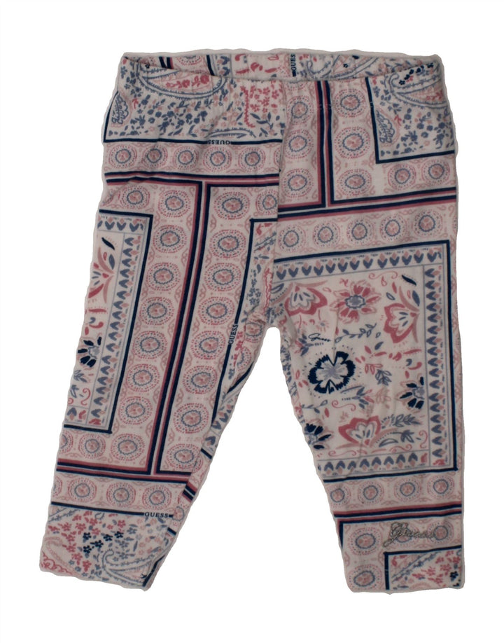 GUESS Girls Leggings 2-3 Years  White Floral Cotton Vintage Guess and Second-Hand Guess from Messina Hembry 