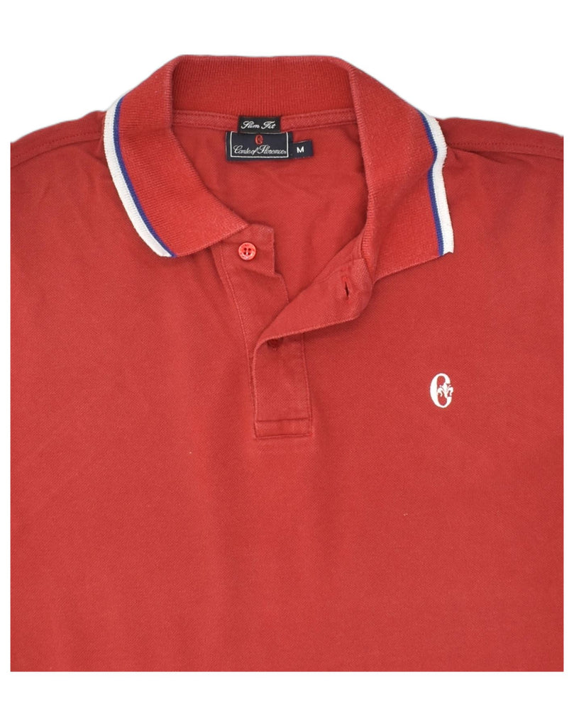 CONTE OF FLORENCE Mens Slim Fit Polo Shirt Medium Red Cotton | Vintage Conte of Florence | Thrift | Second-Hand Conte of Florence | Used Clothing | Messina Hembry 