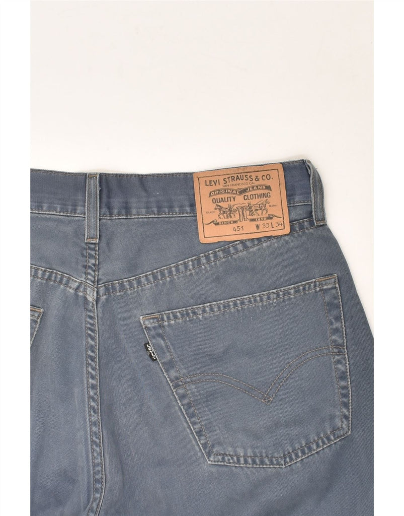 LEVI'S Mens 451 Straight Jeans W33 L25 Blue Cotton | Vintage Levi's | Thrift | Second-Hand Levi's | Used Clothing | Messina Hembry 