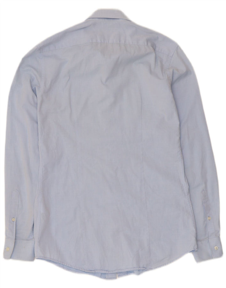Reiss Mens Slim Fit Shirt Small Blue Cotton