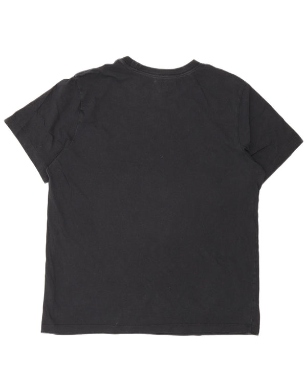 Nike Mens Graphic T-Shirt Top Large Black Cotton