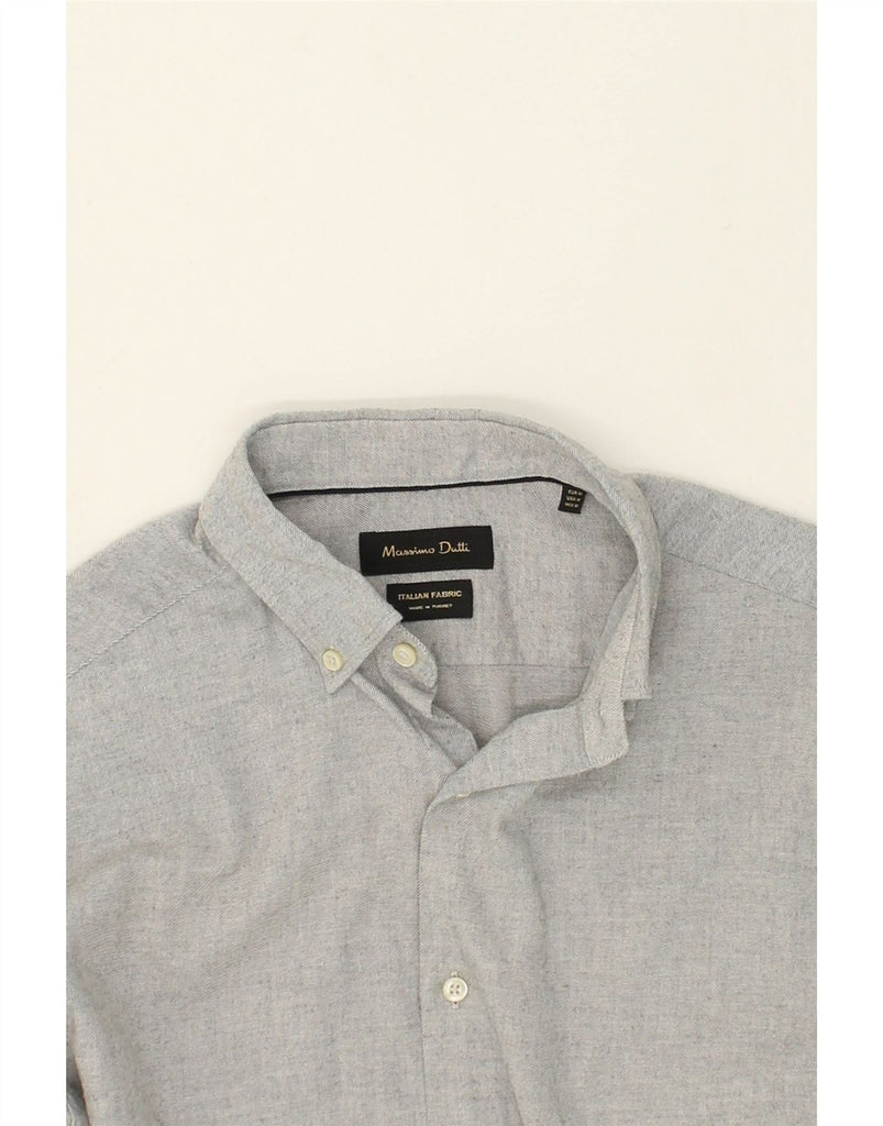 MASSIMO DUTTI Mens Shirt Medium Grey | Vintage Massimo Dutti | Thrift | Second-Hand Massimo Dutti | Used Clothing | Messina Hembry 