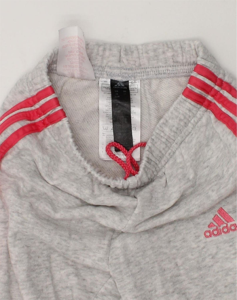 ADIDAS Baby Girls Joggers Trousers 18-24 Months Grey Cotton | Vintage Adidas | Thrift | Second-Hand Adidas | Used Clothing | Messina Hembry 