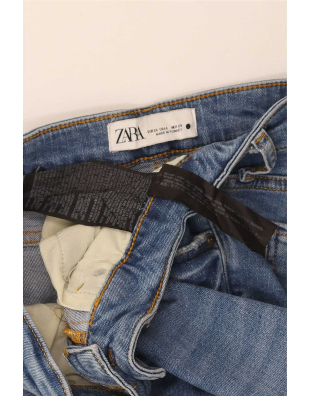 Zara Womens Flared Jeans EU 38 Small W28 L32 Blue Cotton