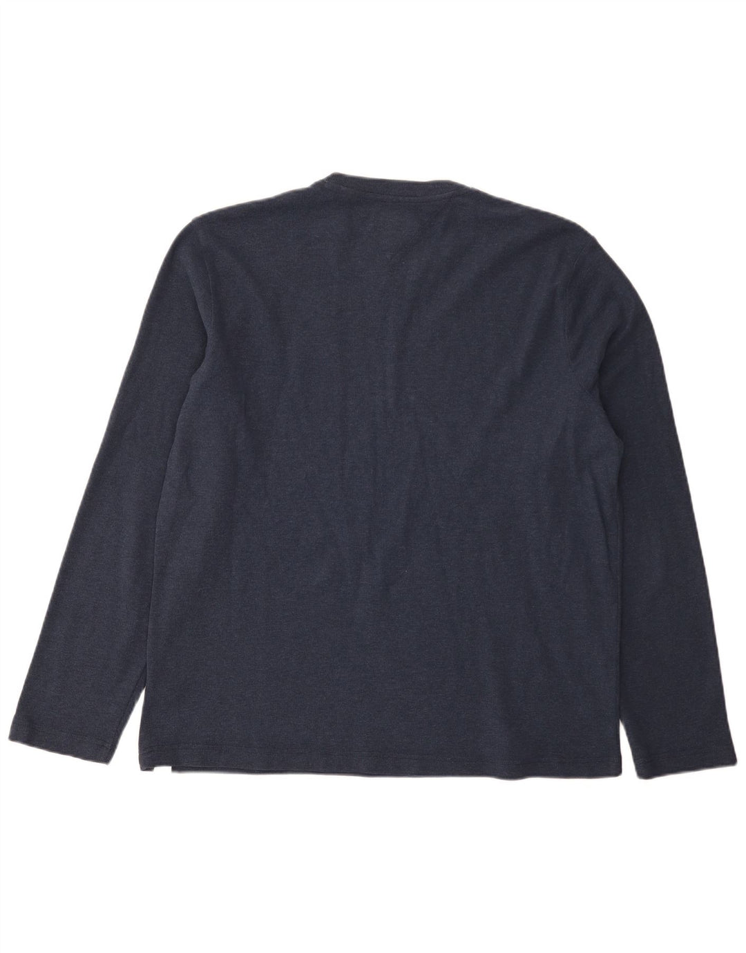 Tommy Hilfiger Mens Top Long Sleeve XL Navy Blue Cotton