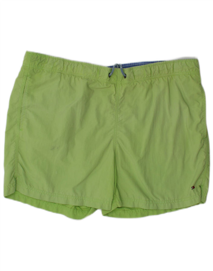 Tommy Hilfiger Mens Swimming Shorts Medium Green Polyester