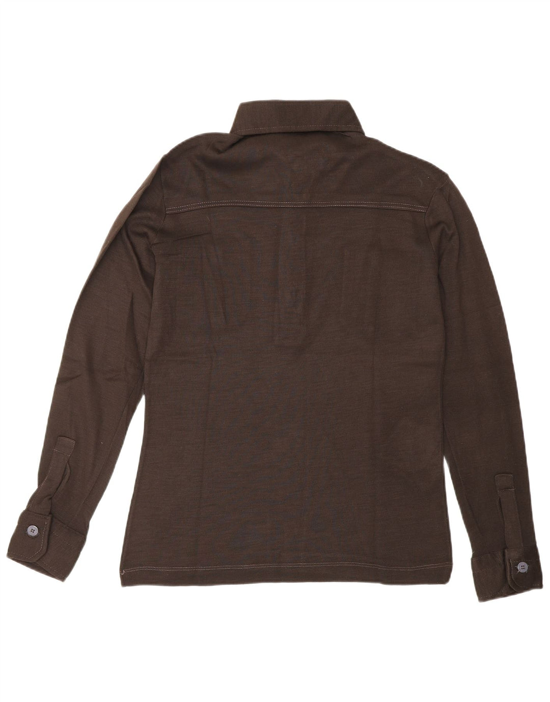 BETA Womens Pullover Shirt US 6 Medium Brown Acrylic