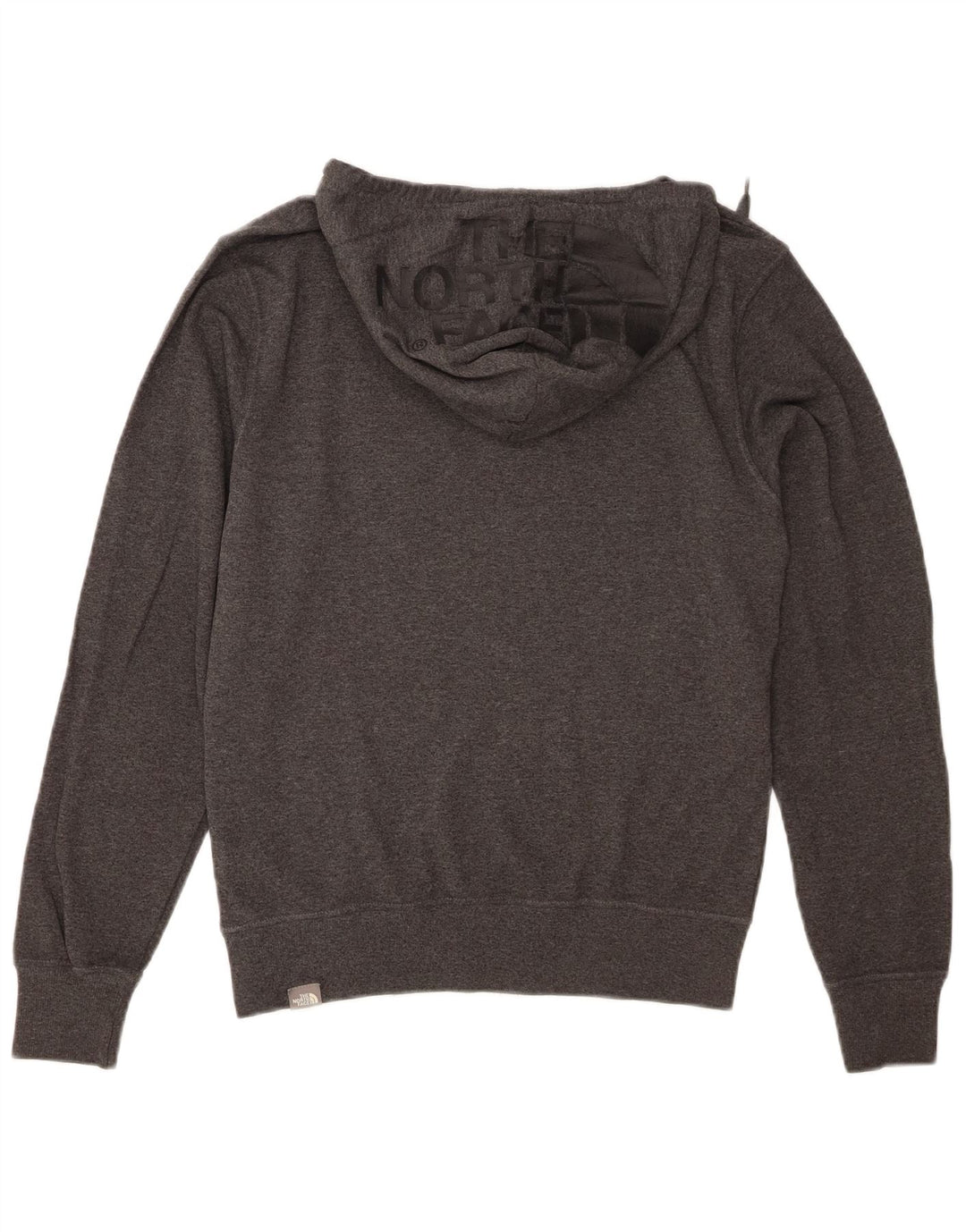 THE NORTH FACE Mens Graphic Hoodie Jumper Small Grey Cotton