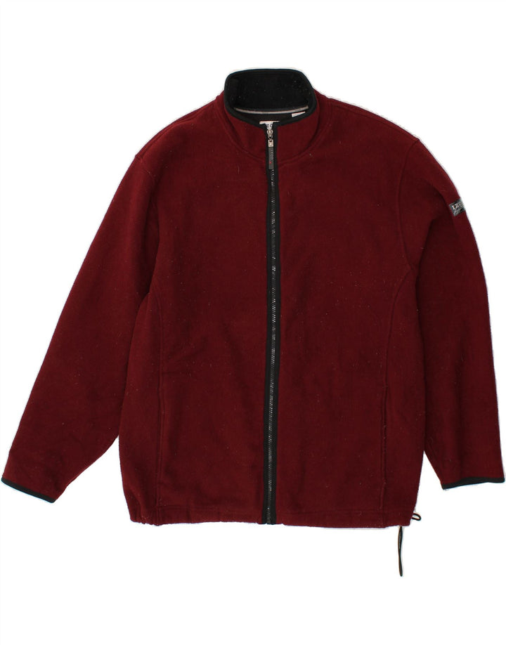 IZOD Mens Fleece Jacket UK 40 Large Red Polyester Vintage Izod and Second-Hand Izod from Messina Hembry 
