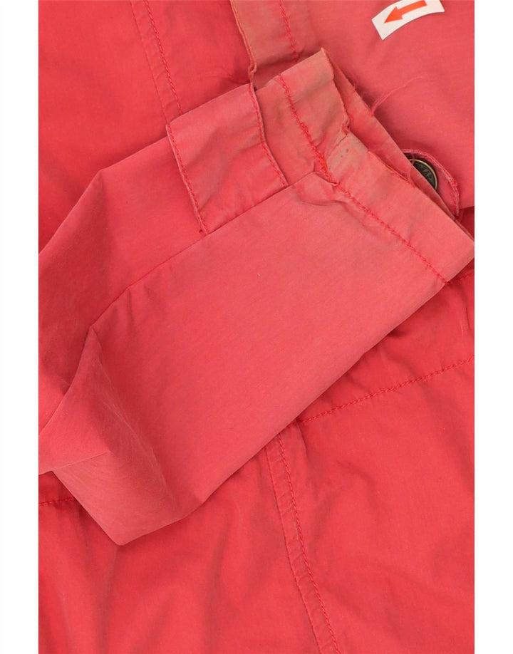 Fat Face Womens Hooded Duffle Jacket UK 10 Small Red Cotton