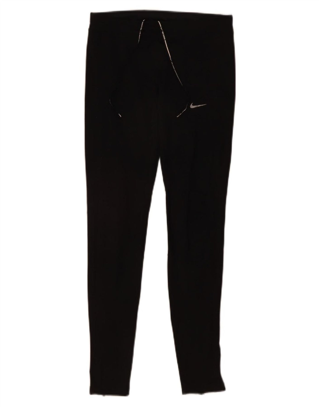 Nike Womens Dri Fit Leggings UK 10 Small  Black Polyester