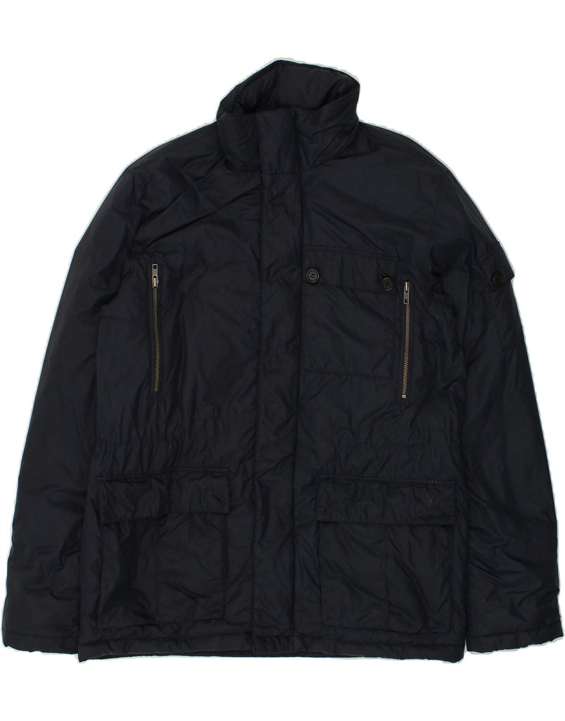 AQUASCUTUM Mens London Windbreaker Jacket UK 38 Medium Black Polyamide | Vintage Aquascutum | Thrift | Second-Hand Aquascutum | Used Clothing | Messina Hembry 