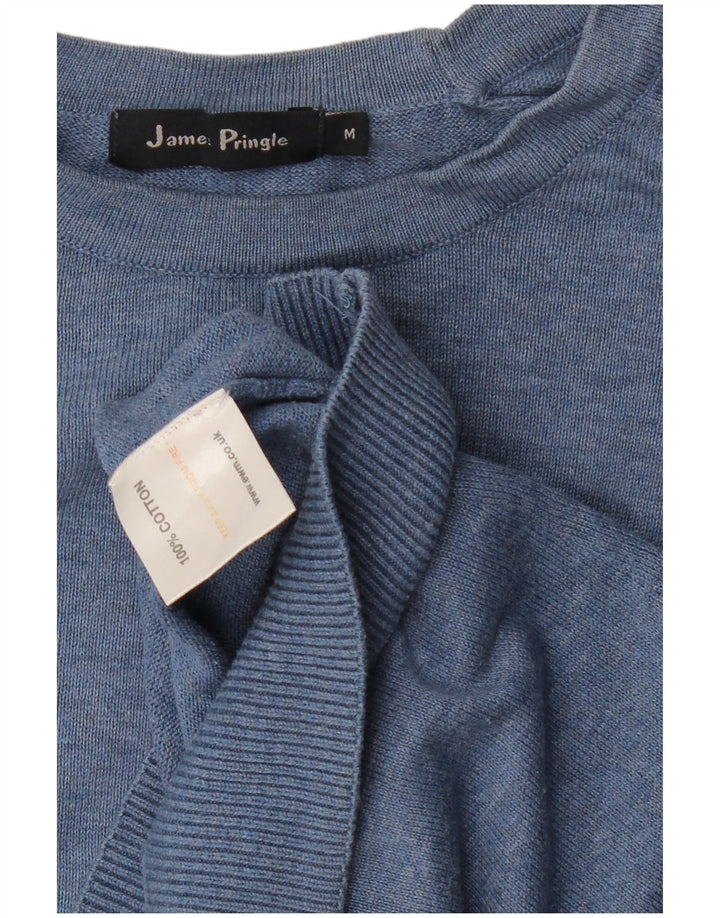 JAMES PRINGLE Mens Relaxed Fit Crew Neck Jumper Sweater Medium Blue Cotton