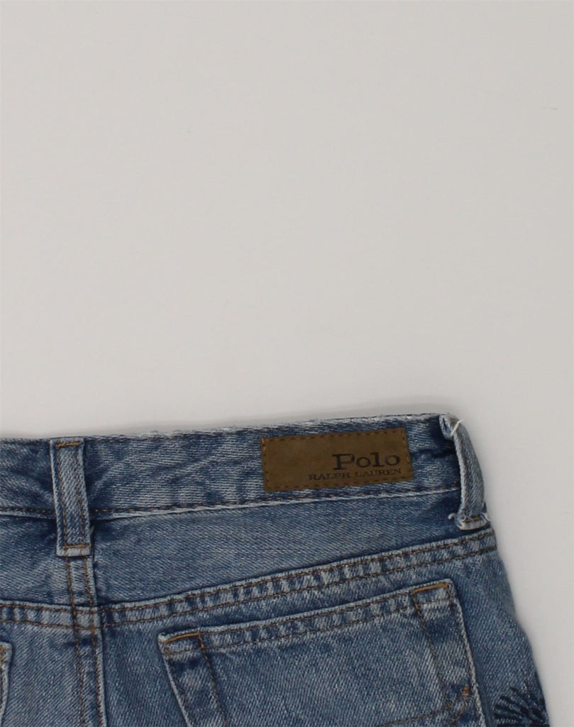 POLO RALPH LAUREN Girls Denim Shorts 6-7 Years Small W22 Blue Cotton | Vintage Polo Ralph Lauren | Thrift | Second-Hand Polo Ralph Lauren | Used Clothing | Messina Hembry 